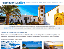 Tablet Screenshot of fuerteventuralive.de